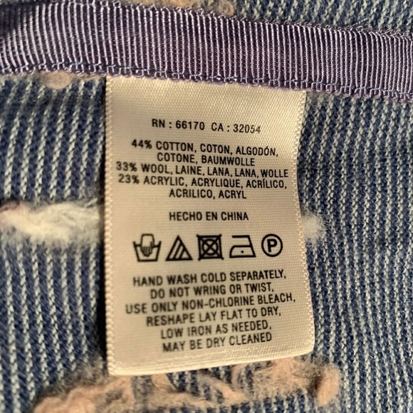 Fiets Voor * Southwest Print Wool Blend Cardi Sz L - Picture 9 of 10